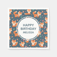 Joli Motif de Renard Orange