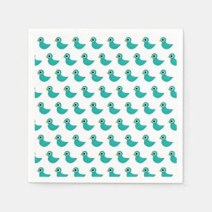 Serviette En Papier Joli oiseau bleu