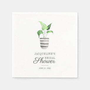 Serviette En Papier Joli papier botanique boho pour la douche de la ma