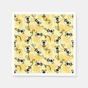 Serviette En Papier Joli petit motif abeilles