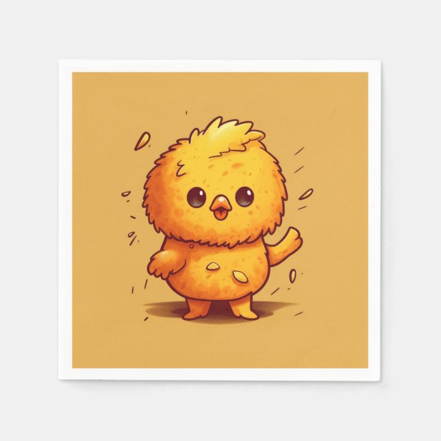 Serviette En Papier Joli petit poussin (Devant)
