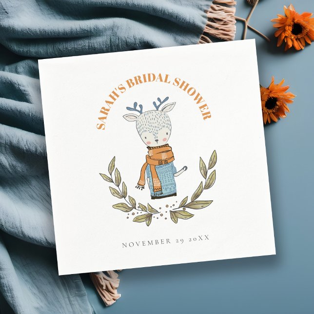 Serviette En Papier Joli pull moche hiver renne enterrement de vie de  (Créateur téléchargé)