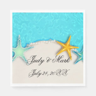 Serviette En Papier Joli Starfish Summer Beach Papier serviettes