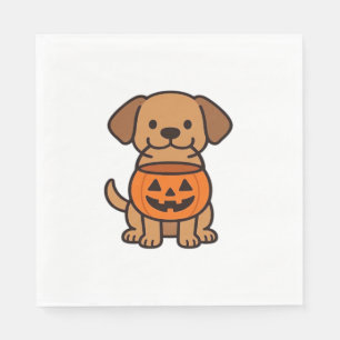Serviette En Papier Joli T-shirt classique avec un chien en caricature