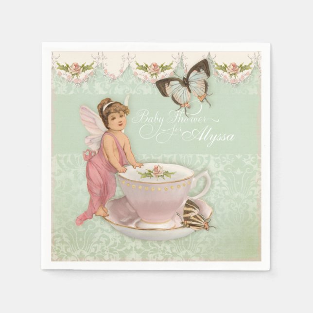 Serviette En Papier Joli Teacup Tea Party Baby shower Décor (Devant)