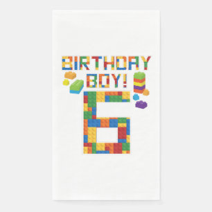 Serviette En Papier Jolie 6e anniversaire Cadeau 6 ans Bâtiment de l'é