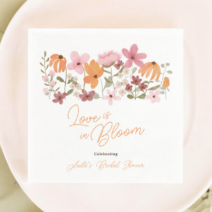 Serviette En Papier Jolie baby shower bohème champêtre avec petites fl