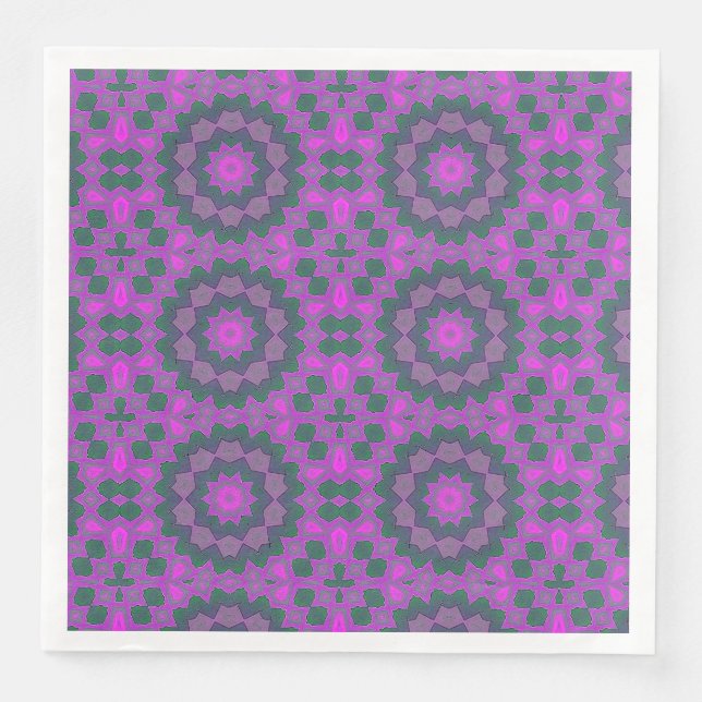 Serviette En Papier Jolie étoile néon (Devant)