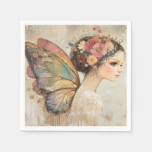Jolie Fairy Boho Butterfly & Floral Pastel