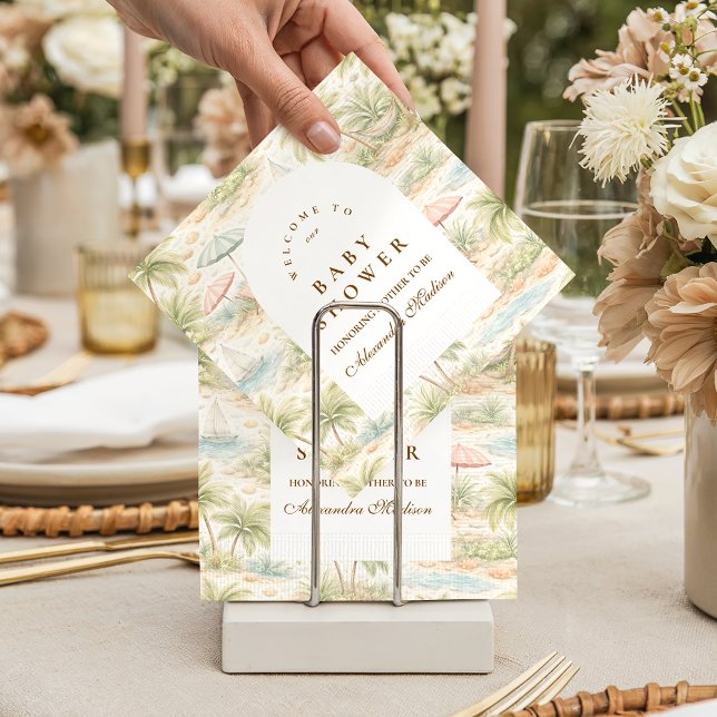 Serviette En Papier Jolie Fête de Naissance sur le thème des Animaux T (Créateur téléchargé)