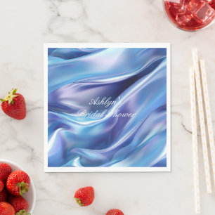Serviette En Papier Jolie Fête des mariées bleu pourpre