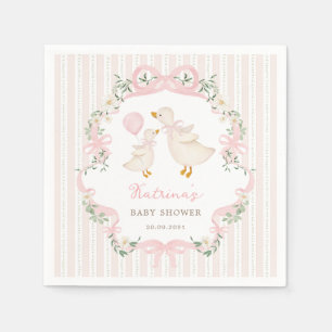 Serviette En Papier Jolie Fille de l'Enfant à Naître Silly Goose Baby