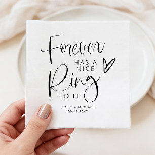 Serviette En Papier JOLIE Forever a un joli son Engagement