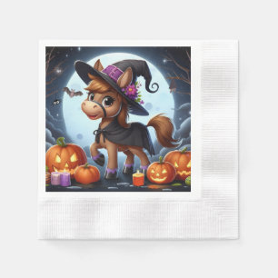 Serviette En Papier Jolie Halloween/Automne, chauve-souris et citrouil