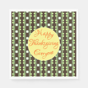 Serviette En Papier Jolie Moon de récolte de Bons thanksgivings à moti
