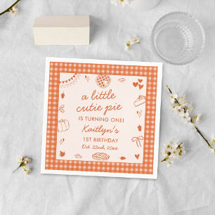 Serviette En Papier Jolie petite tartelette fête son premier anniversa