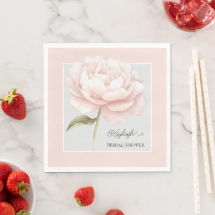 Serviette En Papier Jolie Rose Blanche Rose Fleur Mariage