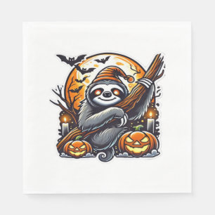Serviette En Papier Jolie Soirée Sloth Halloween classique T-shirt