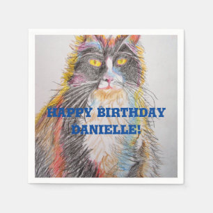 Serviette En Papier Jolies serviettes décoratives en forme de chat smo