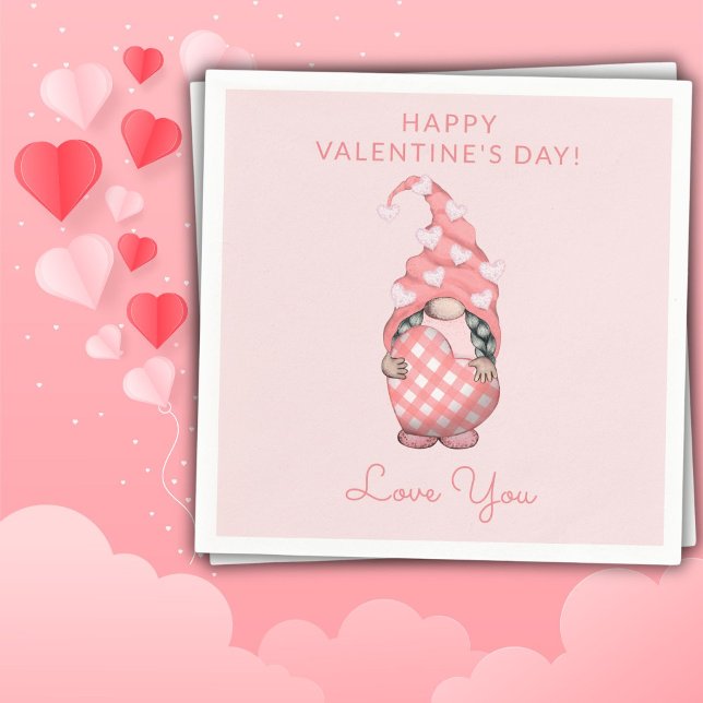 Serviette En Papier Jolis Faveurs de Fête de la Saint-Valentin (Créateur téléchargé)