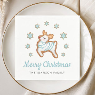Serviette En Papier Jolis rennes joyeux Noël