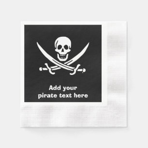 Serviette En Papier Jolly roger drapeau de pirate