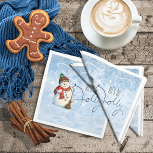 Serviette En Papier Jolly Snowman ID841
