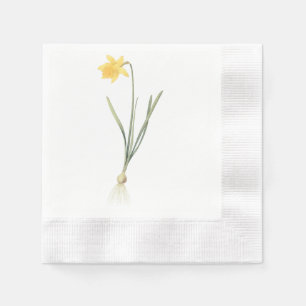 Serviette En Papier jonquille (Narcissus pseudo-narcisse) par Redouté