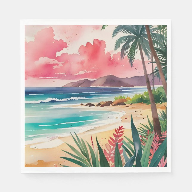 Serviette En Papier Jortes de sable (Devant)