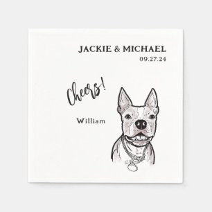 Serviette En Papier Jote Cheers Nom de l'animal de compagnie Chien Mar