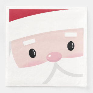 Serviette En Papier Jote Père Noël Klaus Face