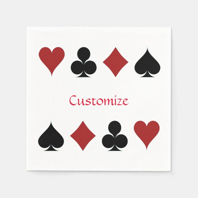 Serviette En Papier Jouer des combinaisons de carte Thunder_Cove (Devant)