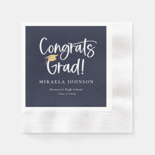 Serviette En Papier Jouer Script Graduation Party Napkins