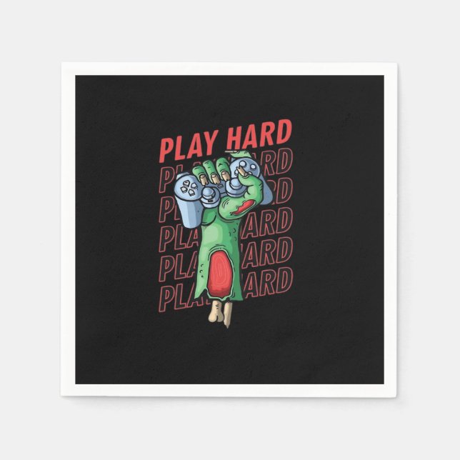 Serviette En Papier Jouer si dur classique (Devant)