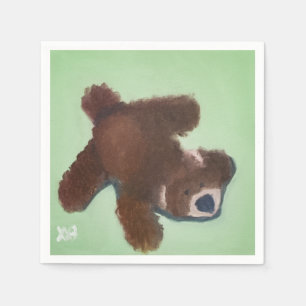 Serviette En Papier Jouet à peluche de chiot