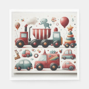 Serviette En Papier Jouet aux voitures