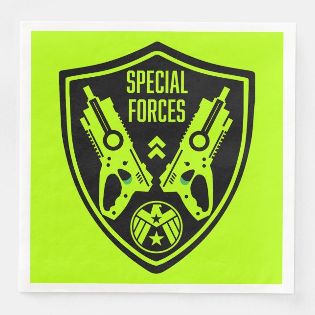 Serviette En Papier Jouet pour enfants Bataille d'armes à feu (Devant)