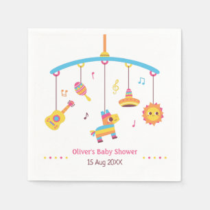 Serviette En Papier Jouets de literie colorés Pinata Fiesta Baby Showe