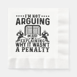 Serviette En Papier Joueur de hockey argumenter cadeau Drôle Hockey