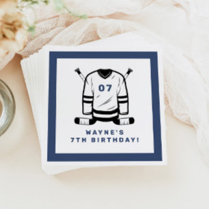 Serviette En Papier Joueur de hockey WAYNE Sport Jour d'anniversaire