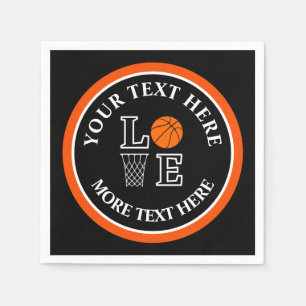 Serviette En Papier Joueur de l'équipe de basket-ball Anniversaire