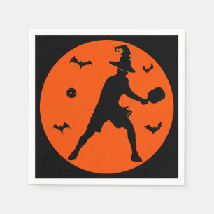 Serviette En Papier Joueur de Pickleball Halloween