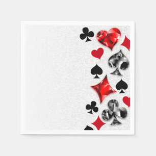 Serviette En Papier Joueur de poker Joueur de cartes de jouer costumes