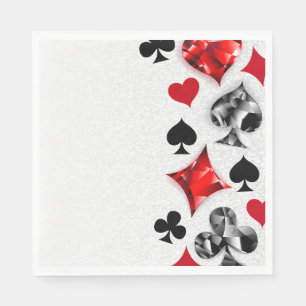 Serviette En Papier Joueur de poker Joueur de cartes de jouer costumes