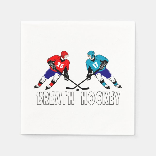 Serviette En Papier Joueurs de hockey (Devant)