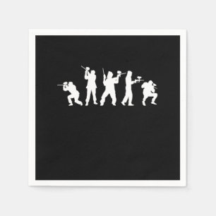 Serviette En Papier Joueurs de Paintball Marqueur de Paintball Gun G