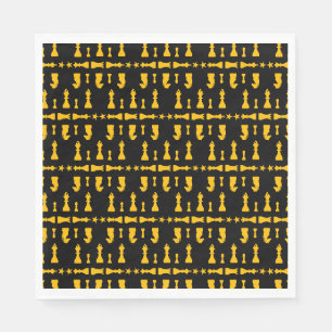 Serviette En Papier Joueurs d'échecs compétitifs