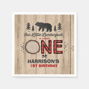 Serviette En Papier Jour d'anniversaire de Lumberjack de Napkin Lumber