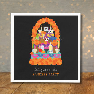 Serviette En Papier Jour de la fête de l'halloween mort