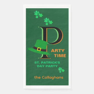 Serviette En Papier Jour de la Saint-Patrick, c'est le moment de céléb
